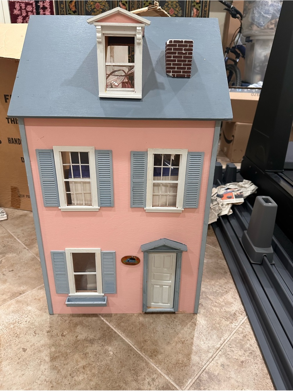 Hand Made Doll House with furniture-Made in New England!